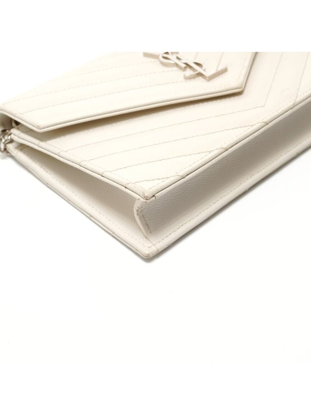 Saint Laurent Yves Shoulder Bag Cassandra Silver - Picture 5 of 10